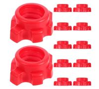 Abaodam 12 Pezzi Collari Spinlock Esagonali per Manubri Morsetti Antiscivolo in Plastica per Barre Bilanciere Accessori Fitness Resistenti e Compatti per Palestra Casa Allenamento