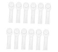 Abaodam 12 pezzi Copertura Protettiva Trasparente per Testine Spazzolino Elettrico Accessori Spazzolino da Viaggio Antipolvere in Abs Compatibile con Oral per Campeggio Casa e Business