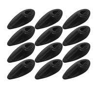 Abaodam 12 Pezzi Passacavi per Cablaggio Telaio Bici in Nylon Nero Fibbie Integrate per Cambio e Deragliatore Kit Accessori per Instradamento Interno Cavi Freni Compatibile Vari