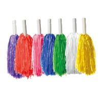 Abaodam 12 Pezzi Pompon da Cheerleading in PE Colore Assortito per Spettacoli di Danza e Aerobica Funzione Scuotimento per Spirito di Squadra Colore Casuale