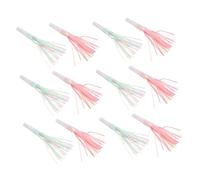 Abaodam 12 Pezzi Soffia Il Fischio Del Drago Scoppi Sfrangiati Scoppi Di Fischi Rumorosa Festa Corno Della Festa Di Compleanno Scoppi Di Nappe Scoppi Di Frange Rumoroso Colorful Plastica