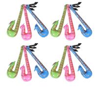 Abaodam 12 pezzi Strumenti Musicali Gonfiabili per Sax Contrabbasso Gonfiabile Sicuro e Portatile Giocattoli Musicali per Feste Scuola e Giardino Divertimento e Creatività