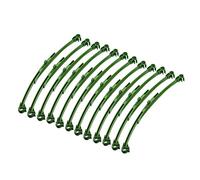 Abaodam 12 Pezzi supporto a traliccio vegetale palo pieghevole pali delle piante pomodoro Supporto alle piante supporti vegetali deformabili supporto durevole della pianta plastica Verde