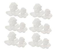 Abaodam 12 Pezzi Teste Angelo Miniature Realistiche per Decorazioni Shower Piccole Sculture Artigianali per Feste Regalare un Tocco e Pace