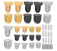 Abaodam 12 Set Chiusure Scatto in Ferro per Borse Facile Apertura e Chiusura, Design Elegante e Funzionale per Bag Making e Appassionati di Fai da Te