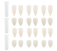 Abaodam 12paio Denti Finto per Vampiro Halloween Cosplay Zanne Riutilizzabili con Dentiera per Feste Tema Oggetti di Scena per Travestimenti da Zombie Trucco e Accessori per Feste