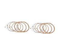 Abaodam 12pezzi Corde Acciaio Per Chitarra Folk Acustica Diverse Misure Suono e Dinamico Facili Da Sostituire Ottime Per Principianti e Musicisti