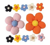 Abaodam 12pezzi Fiori Per Ragazzo Ragazza Decorazioni Floreali Fai Da Te Accessori Per Capelli Multicolori in Stoffa Morbida Adatti Per Ghirlande Nuziali Copricapi e Altri Usi Creativi
