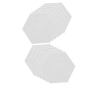 Abaodam 12pezzi Fonoassorbenti Esagonali Per Decorazione Murale Isolamento Per Stanze e Home Theatre Bianco