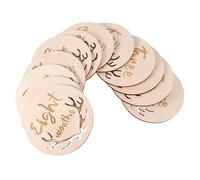 Abaodam 12pezzi Ragazza Biglietti Di Auguri in Legno Biglietti Commemorativi Mensili Per Ragazza Accessori Per Fotografia Tappe Fondamentali