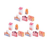 Abaodam 15 Pezzi Micro Landscape Mini House Tiny Fairy House Accessori Miniature Fairy Garden Accessori Miniature per Esterni