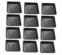 Abaodam 15 Pezzi Sottovasi Quadrati in Plastica Vassoi Resistenti per Piante con Drenaggio Piatti Riutilizzabili per Fioriere e Bonsai Usura e Durevoli