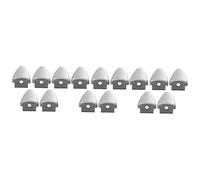 Abaodam 15pezzi Drum Hook Triangle Shape Plating Accessori Per Batteria Sostituzione Per Rullanti e Grancasse Resistente e Facile Installare