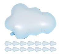 Abaodam 15pezzi Palloncini Nuvola in Pellicola Alluminio Gonfiabili per Feste di Compleanno e Shower Decorazioni Resistenti Elio Decorativo Originale per Eventi