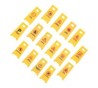 Abaodam 16 Miniature Safety Traffic Barrier Toy Set Realistic Plastic Roadblocks for Educational Pretend Play Construction for Indoor And Outdoor Use