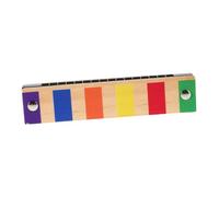 Abaodam 16fori Harmonica Di Legno Per Ragazzo Ragazza Strumento Musicale Educativo Buchi Giocattolo Musicale Per Facile Design Doppia Riga Ottimo Per Scuola e Elementare