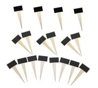 Abaodam 18 pollici Mini Lavagnette Legno per Piante con Supporto Etichette da Decorativa per Bordure e Aiuole Segnaposto Facili da Installare