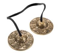 Abaodam 1paio Campane Tingsha Tibetane Ottone Per Meditazione e Yoga Strumenti Musicali Per Pratiche Spirituali Per Cerimonie e Momenti Di Consapevolezza
