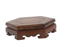 Abaodam 1pezzi Base Rotonda in Legno per Vaso di Fiori Base Decorativa Portavaso per Esposizione di Oggetti d Arte e Pratico Adatto Case Aziende o Musei
