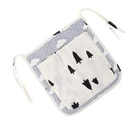 Abaodam 1pezzi Borsa Portaoggetti da Appendere in Cotone Naturale per Culla Borsa Portaoggetti per Lettino con Design Delicato e Capacità Piccola per Organizzare Oggetti della Bambina