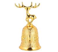 Abaodam 1pezzi Campanelli Mano in Metallo Campanelli Mano Dorati di Natale per Feste e Eventi