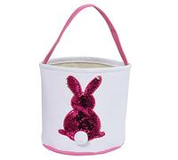 Abaodam 1pezzi Cestino Di Pasqua Coniglietto in Borsa Regalo Per Ragazzo Ragazza Ragazza Decorazione Pasquale Contenitore Per Caramelle e Uova Di Pasqua