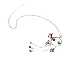 Abaodam 1pezzi Collana di Natale in Lega Ciondolo Decorativo per Collo Accessorio Chic per Costumi e Feste Natalizie Regalo di Natale Unico
