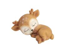 Abaodam 1pezzi Decorazione Di Cervo in Resina Ornamento Forma Di Cervo Per Casa e Ufficio Simulazione Di Cervo Creativa Per Decorazioni Natalizie e Torte