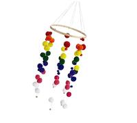 Abaodam 1pezzi Decorazione Murale Con Pendente Pelo Colorato Ornamento Per Casa e Negozio Per Soggiorno e Camera Da Letto Stile Boho e Nordico