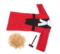 Abaodam 1set Costume Da Giudice Per Ragazzo Ragazza Con Parrucca e Accessori Outfit Per Gioco Di Ruolo e Spettacoli Teatrali Cosplay Per Piccoli Giudici Modo Realistico