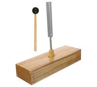 Abaodam 1set Diapason Con Base Legno e Martello Per Esperimenti Fisici Strumento Didattico Per Insegnamento Della Fisica e Acustica