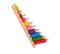 Abaodam 1Set Educativo Legno per Costruzione Matematica per Apprendimento Precoce per Sviluppare Abilità Pratiche e Interazione