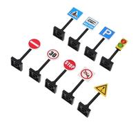 Abaodam 1set Miniature Segnaletica Stradale Per Ragazzo Ragazza Di Segnaletica Per Creare Città e Scenari Educativi Giocattolo Didattico Per Imparare Le Regole Del Traffico e Stimolare