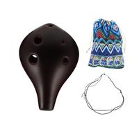 Abaodam 1set Ocarina Buche Ceramica Per Principianti Strumento Musicale Portatile Con Sacchetto Perfetta Per Festività e Incontri Tra Amici e Famiglia