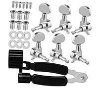 Abaodam 1set Professionale Di Meccaniche Per Chitarra Con Manopole Di Accordatura e Avvolgicorda Facile Da Installare Di Semi-chiuso Per Chitarre Elettriche e Acustiche
