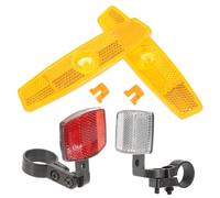 Abaodam 1Set Riflettori per Bici Anteriori e Posteriori Kit Sicurezza per Mountain Bike e Bici Corsa Facile Installazione con Design e