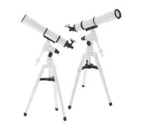 Abaodam 2 Mini Telescopio Miniatura con Treppiede per Decorazione Casa delle Educativo per Accessorio Diy per Miniature e Interattivo