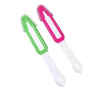 Abaodam 2 Pettine per Pulizia Animali Domestici Silicone da e Rosa Rimuove e Nodini per Comodo e Pratico per La Toelettatura