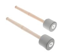 Abaodam 2 pezzi Bacchette per Professionali con Testa in Schiuma Grigia Strumenti Percussione Resistenti per Band Musicali e Pratica per Performance