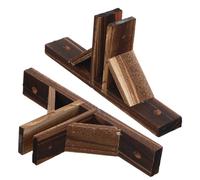 Abaodam 2 pezzi Base per Recinzione in Legno Pieno per Giardino e Cortile Supporto Stabile e Durevole per Recinto e Privacy Fence Screening Fondo Antiscivolo per Staccionata Outdoor