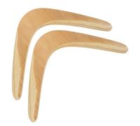 Abaodam 2 Pezzi Boomerang Legno per Sport All Giocattoli Aerodinamici per e Divertimento Assicurato per Adulti