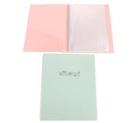 Abaodam 2 pezzi Cartella Trasparente per Spartiti Musicali Raccoglitore Robusto con Pagine Spesse Resistenti Porta Multifunzione per Musicisti e Ufficio