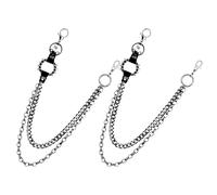 Abaodam 2 Pezzi Cintura Stile Punk Per Jeans Da Uomo In Stile Punk Catene Per Pantaloni Da Uomo Gioielli Per Il Fissaggio Agli Indumenti Gioielli Per La Vita Dei Jeans