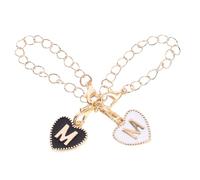 Abaodam 2 Pezzi Ciondolo D'amore Ciondoli a Forma Di Cuore Ciondoli in Lega Fare Incantesimi Ciondoli Pendenti in Metallo Ciondolo Con Lettera Decorativa Epossidico