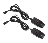 Abaodam 2 Pezzi Controller in Plastico Interfaccia a 3 Pin Controllo Efficiente per Luce per Macchina del Fumo Nero su Palco e Matrimoni