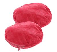 Abaodam 2 Pezzi Copri Scaldamani Rotondo in Flanella Isolata, Custodia Termica Sottile e Portatile Chiusura a Zip, per Uso Domestico in Movimento
