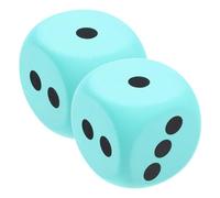 Abaodam 2 pezzi Dadi Giganti EVA Azzurri Morbidi Numerici per Giochi Educativi Apprendimento e Feste Dadi Leggeri e Silenziosi per Uso Domestico e Party