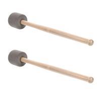 Abaodam 2 Pezzi del tamburo percussioni martelletto accessori batteria tamburellare supporto per rullante della grancassa con manico in legno schiuma Black