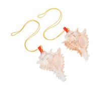 Abaodam 2 Pezzi Di Corno Di Conchiglia, Fischietto Di Conchiglia Naturale Per La Decorazione Della Casa, Tromba A Tema Oceano Per Feste Di Compleanno, Per Occasioni Festive.