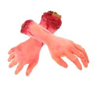 Abaodam 2 Pezzi Di Mani Mozzate Per Halloween Finte Mani Umane Mozzate Spaventose Parti Del Corpo Rotte E Insanguinate Per Decorazioni Per Feste Di Halloween In Stile Casa Stregata.